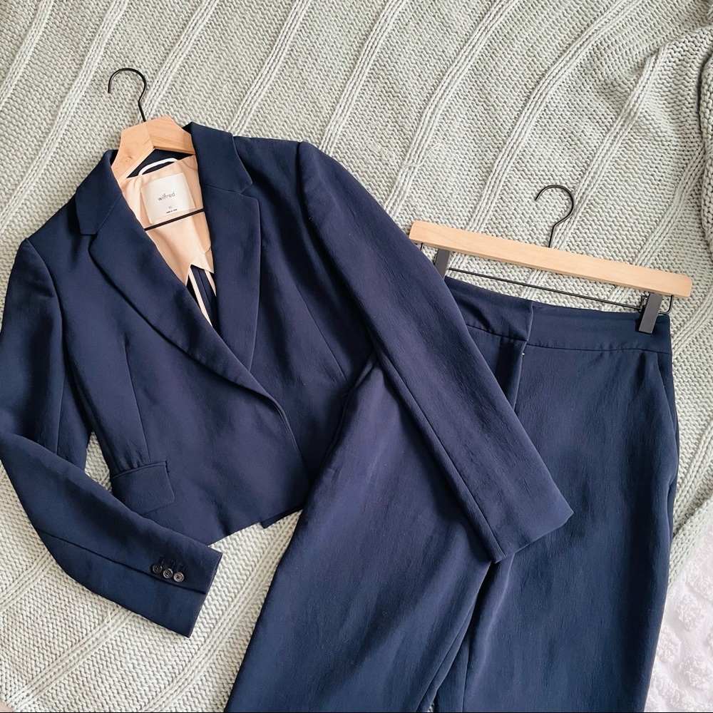 Wilfred Navy Suit Set XS